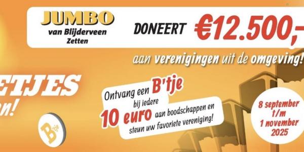 Einduitslag Sponsoractie - Jumbo van Blijderveen